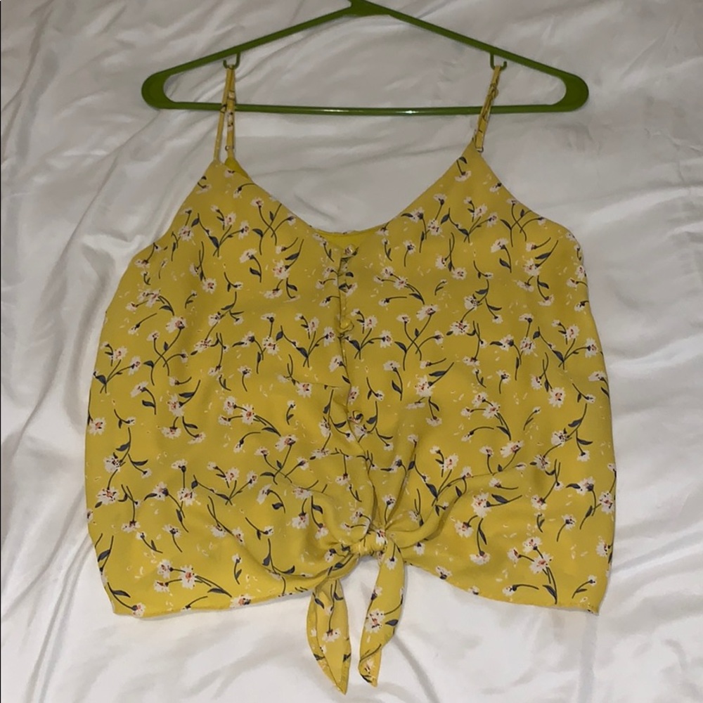 Sienna Sky Front Tie Top